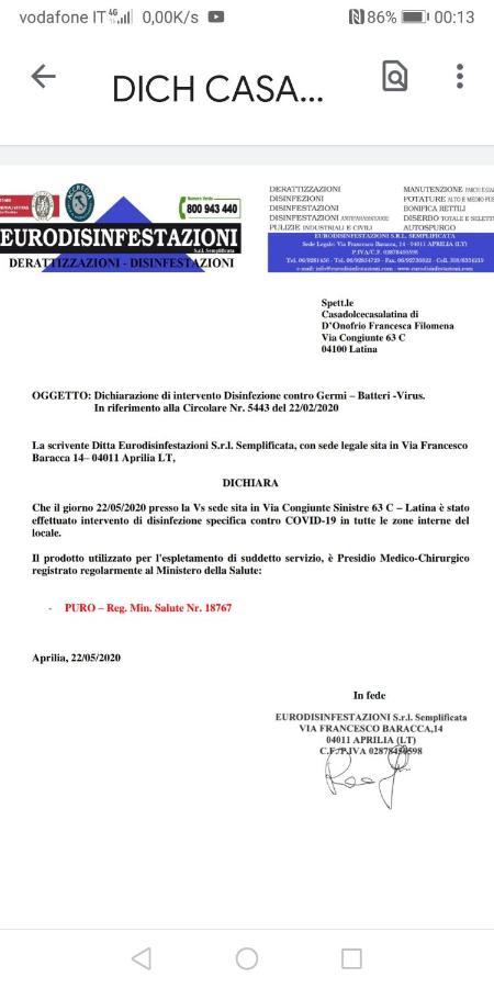 Casadolcecasalatina Bed and Breakfast Εξωτερικό φωτογραφία